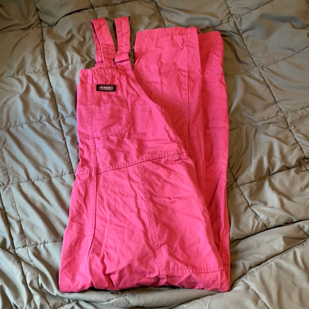 Run and Fly Pink Dungarees